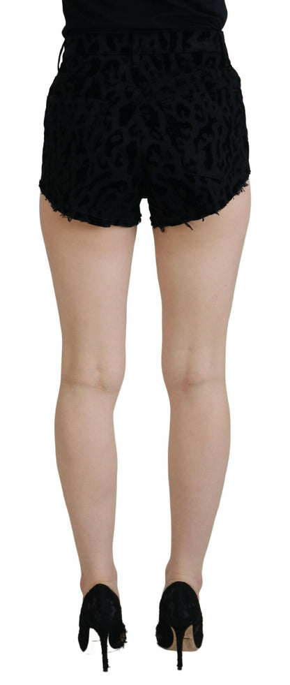 Elegant High Waist Denim Hot Pants Shorts