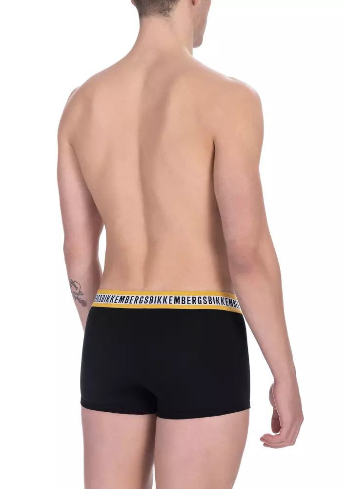 Black Cotton Men's Trunk Underwear