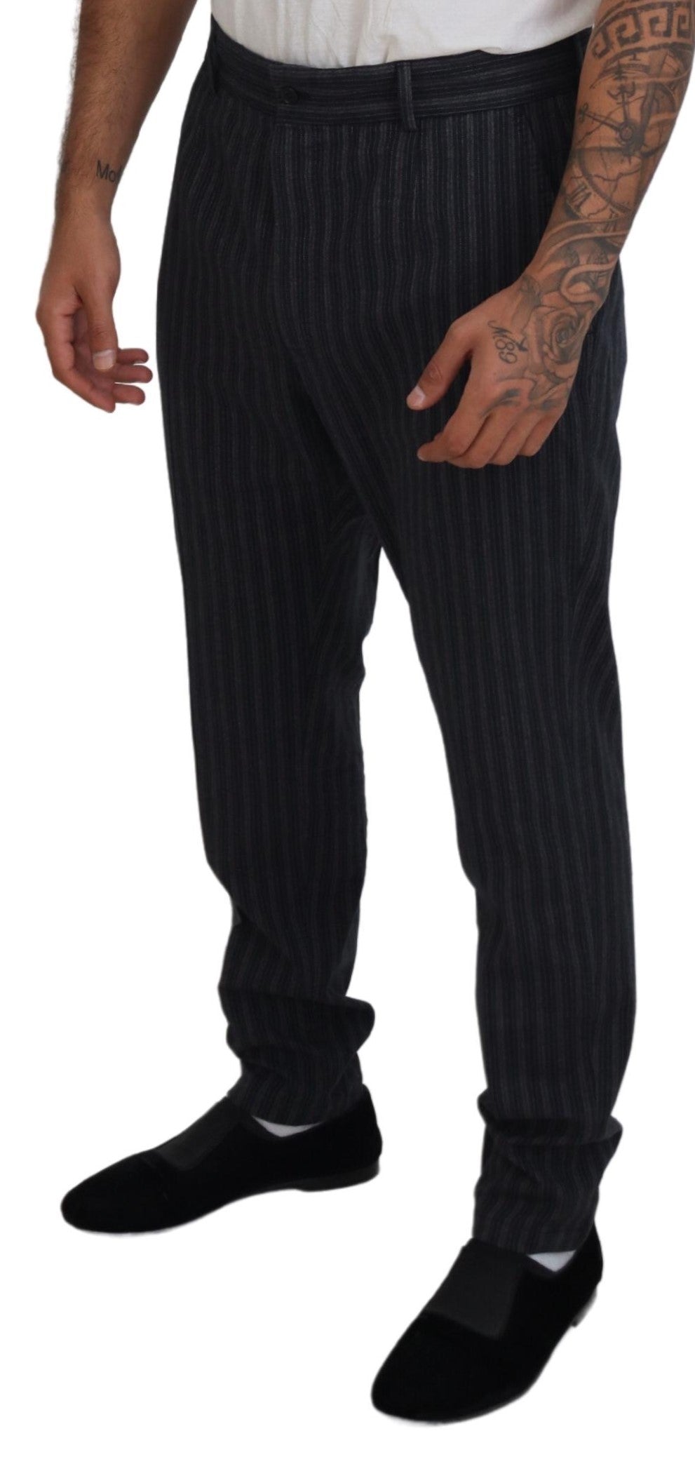 Elegant Striped Chino Dress Pants