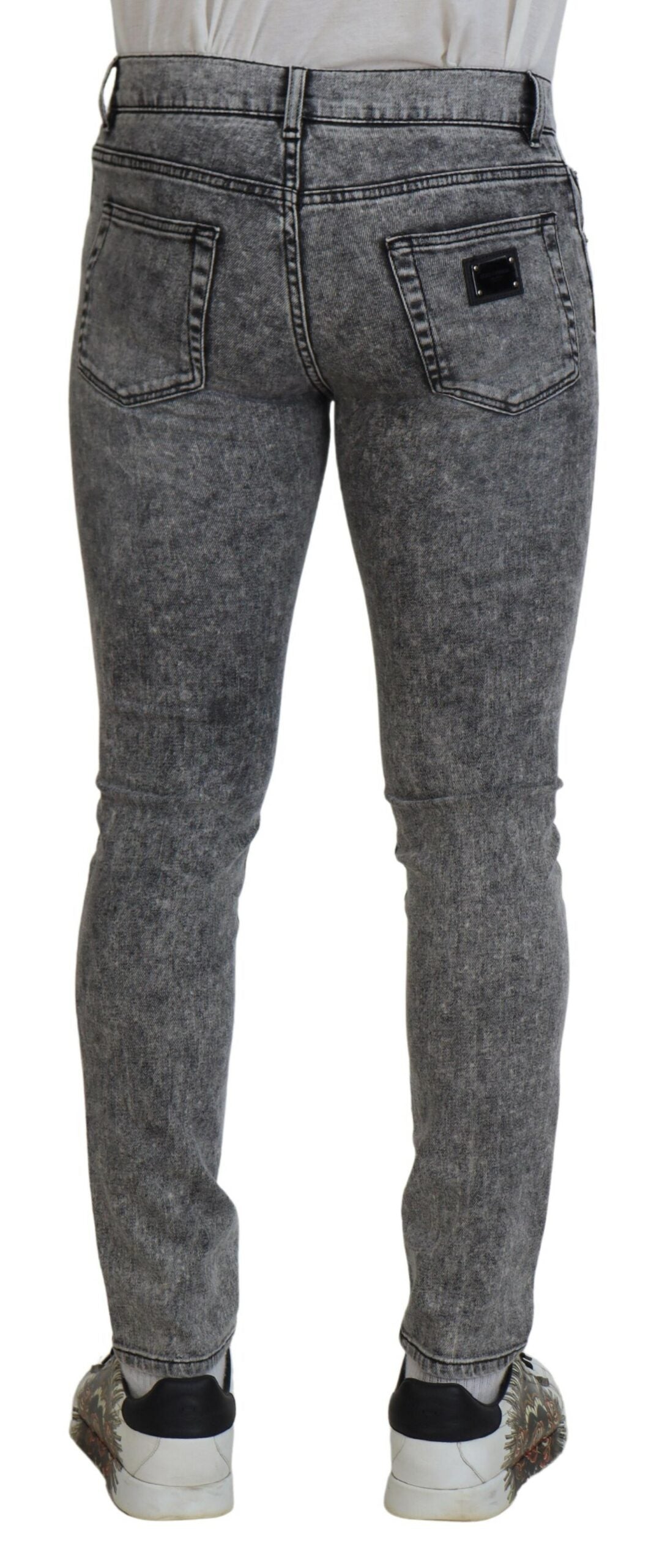 Elegant Grey Skinny Jeans