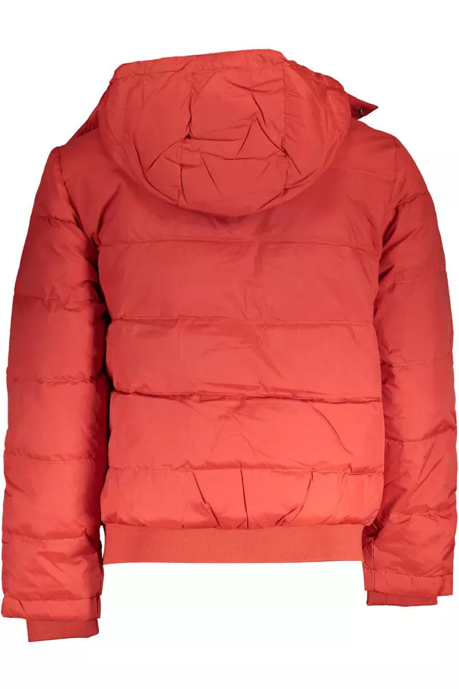 Orange Polyamide Men Jacket