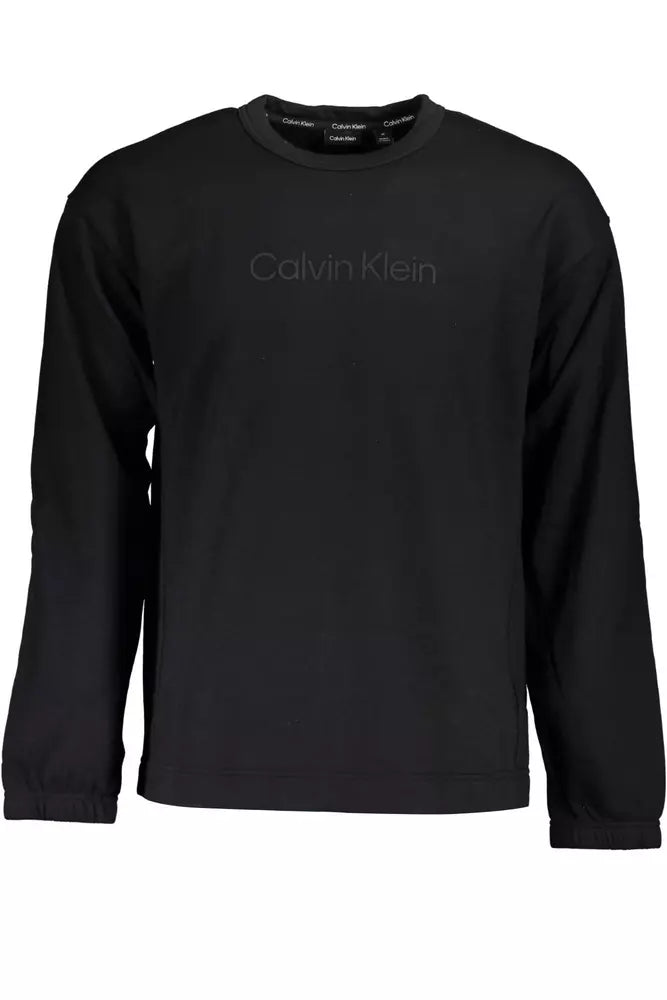 Black Cotton Men Sweater