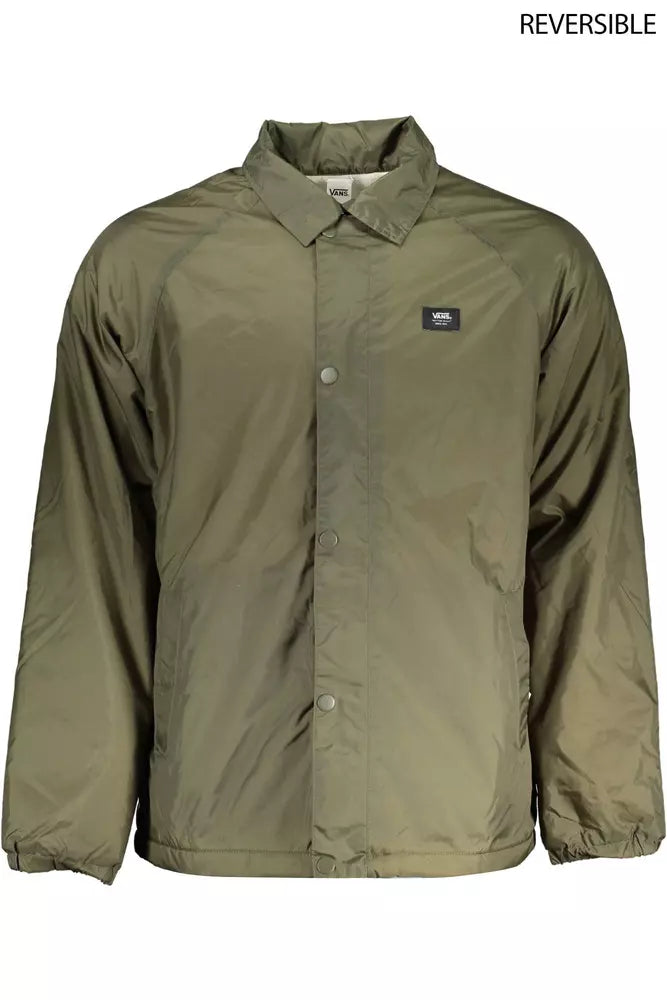 Green Nylon Men Jacket