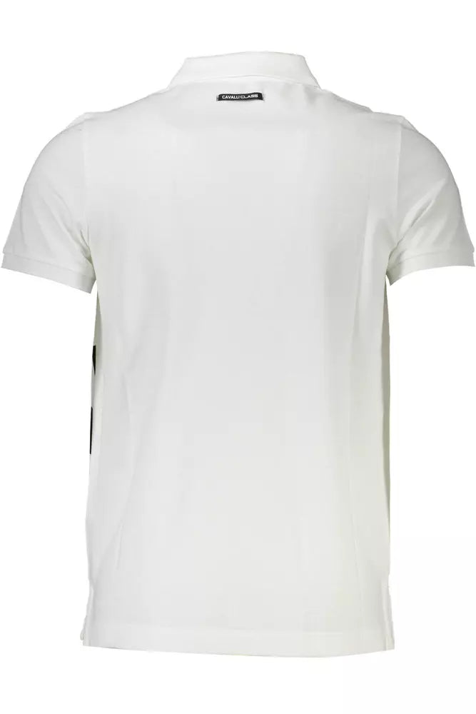 White Cotton Men Polo