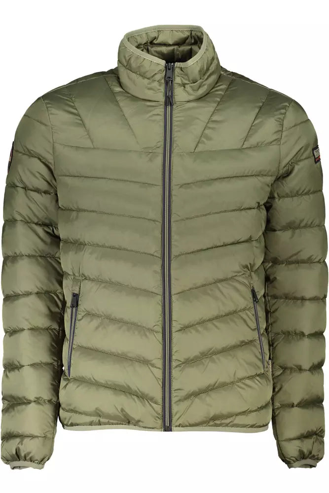 Green Polyamide Men Jacket