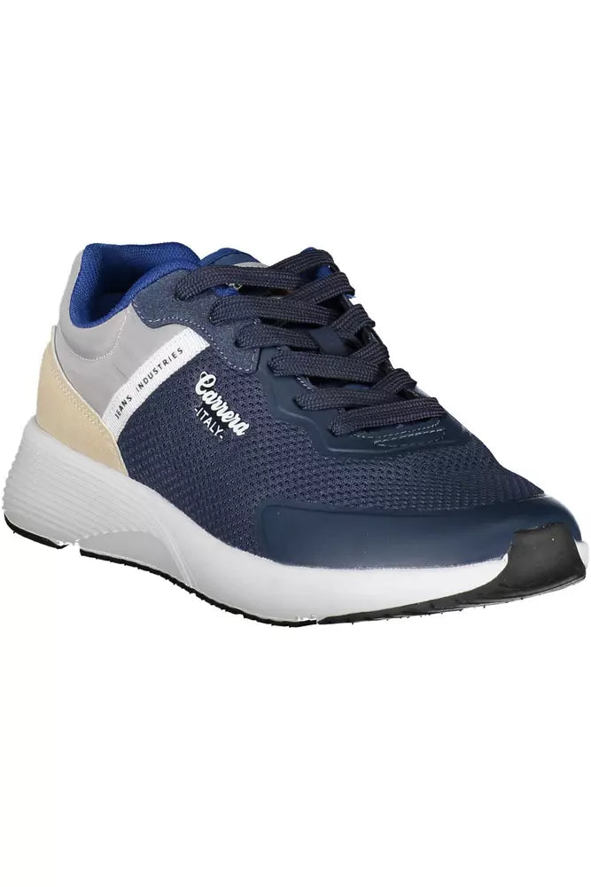 Blue ECO Leather Men Sneaker