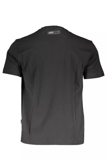 Black Cotton Men T-Shirt