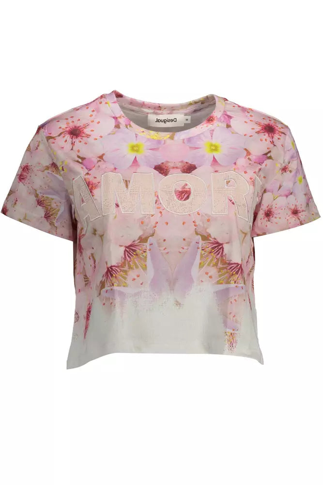 Pink Cotton Women Top