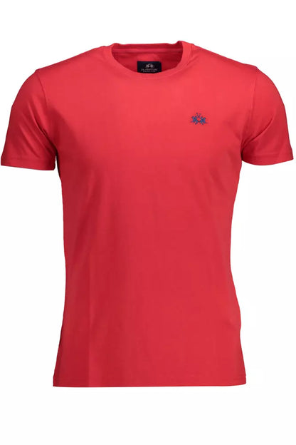 Red Cotton Men T-Shirt