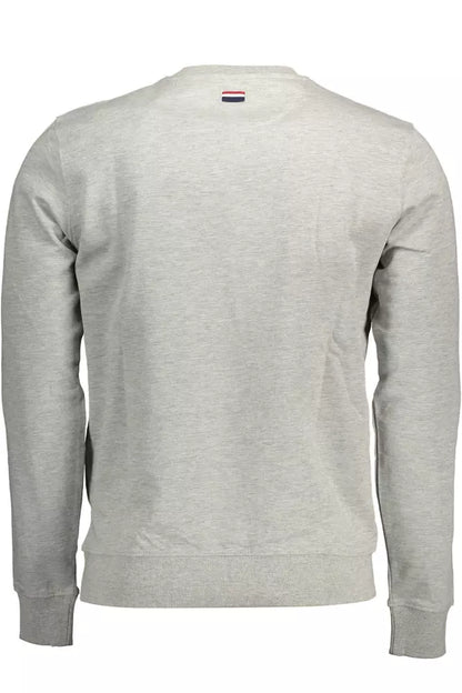 Gray Cotton Men Sweater