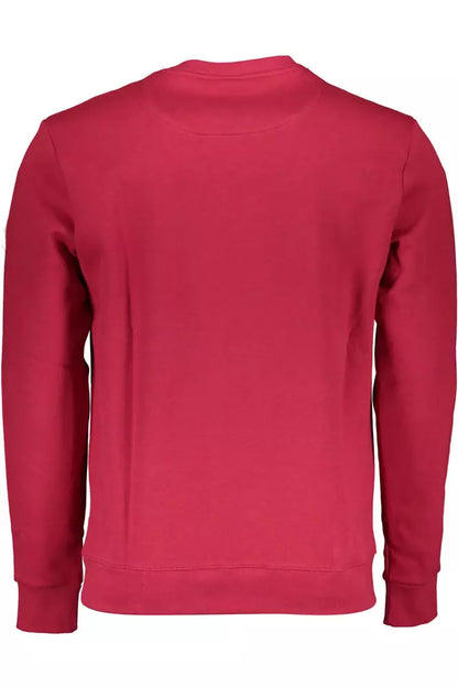 Red Cotton Men Sweater