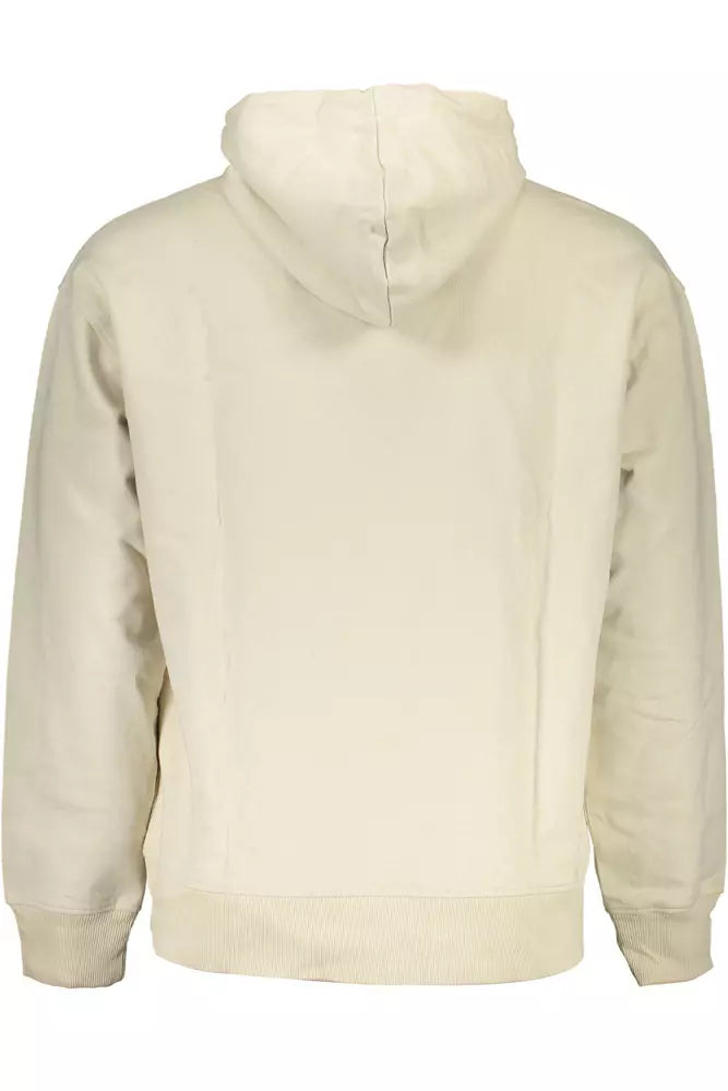 Beige Cotton Men Sweater