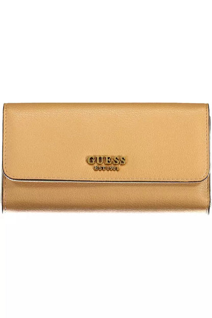 Beige Polyethylene Women Wallet