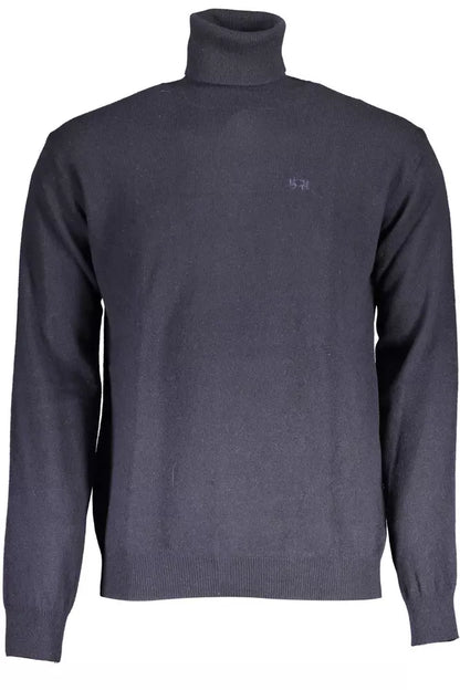 Blue Wool Mens Sweater