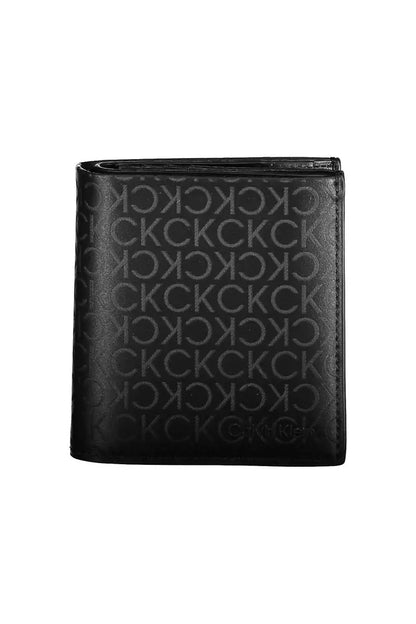 Black Polyester Men Wallet