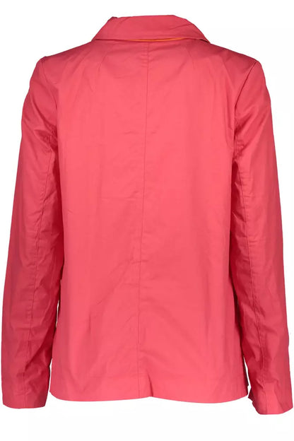 Red Cotton Women Jacket