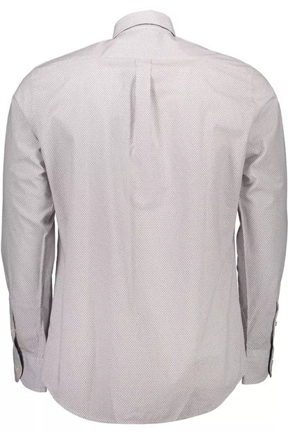 White Cotton Men Shirt