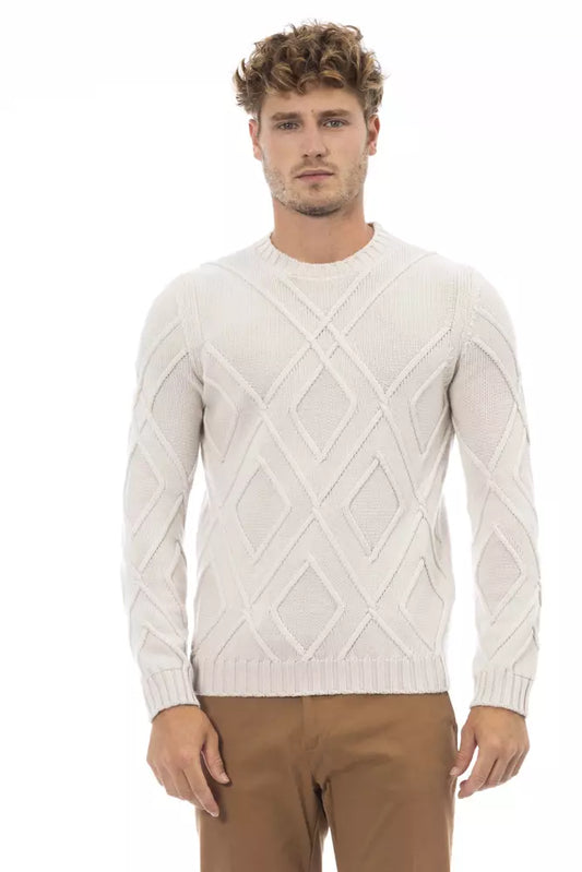 Beige Merino Men Sweater