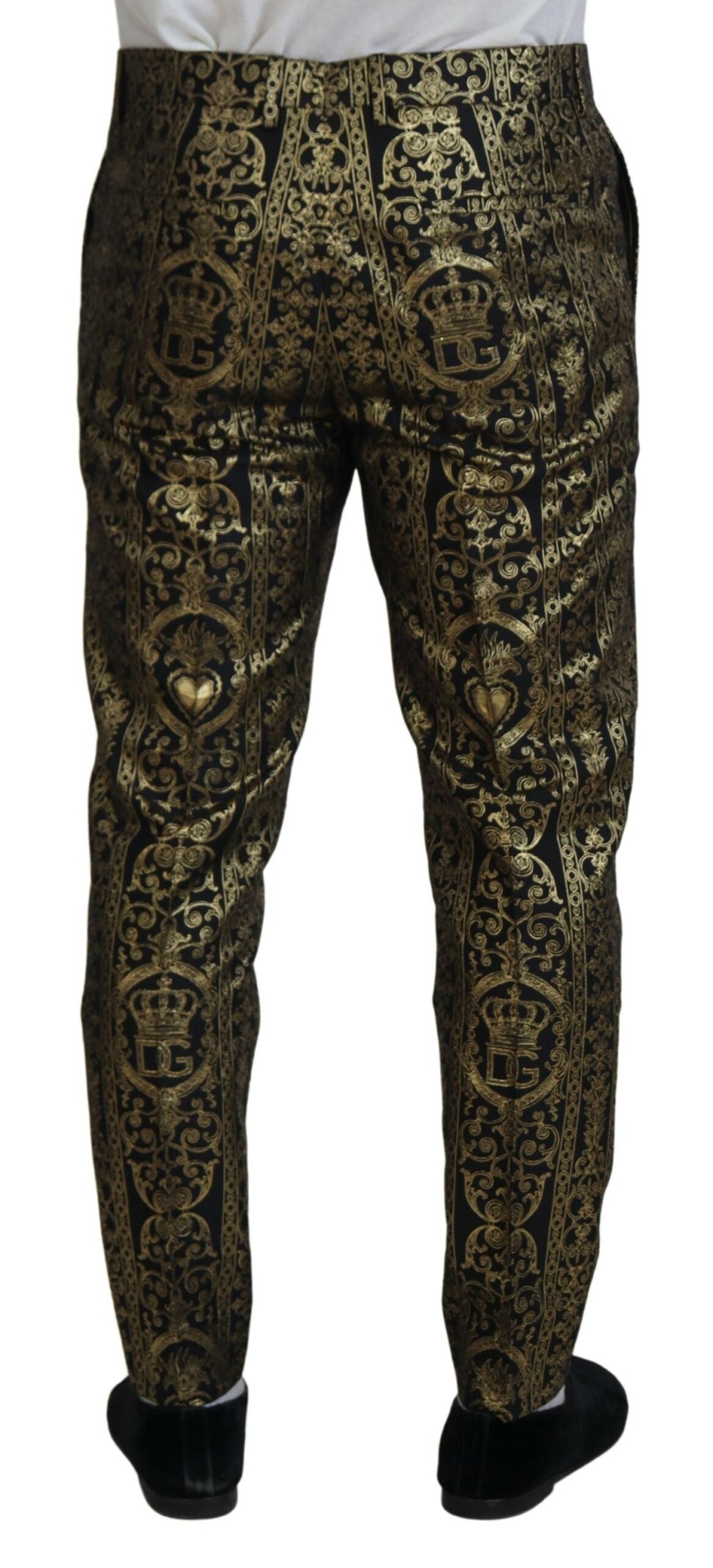 Elegant Jacquard Evening Pants