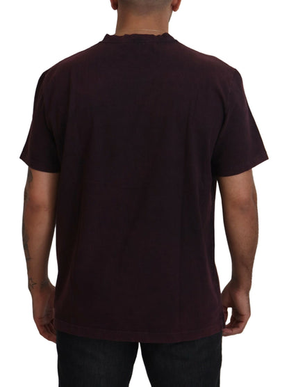 Elegant Bordeaux Crewneck Tee