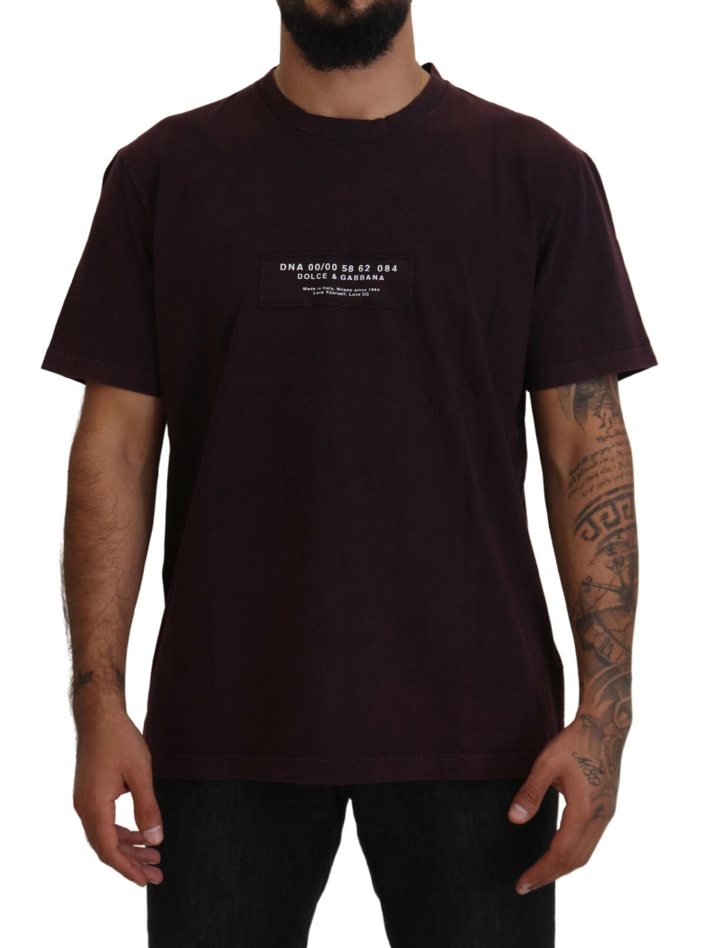 Elegant Bordeaux Crewneck Tee