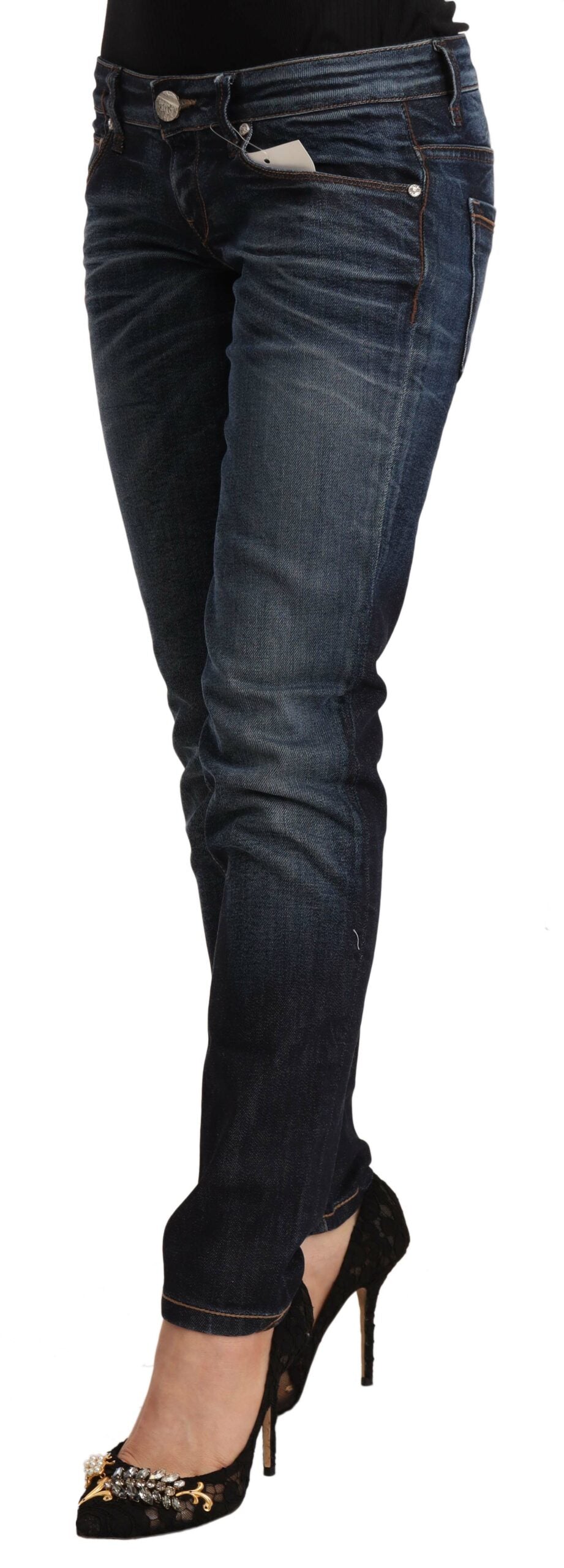 Chic Slim Fit Blue Washed Jeans