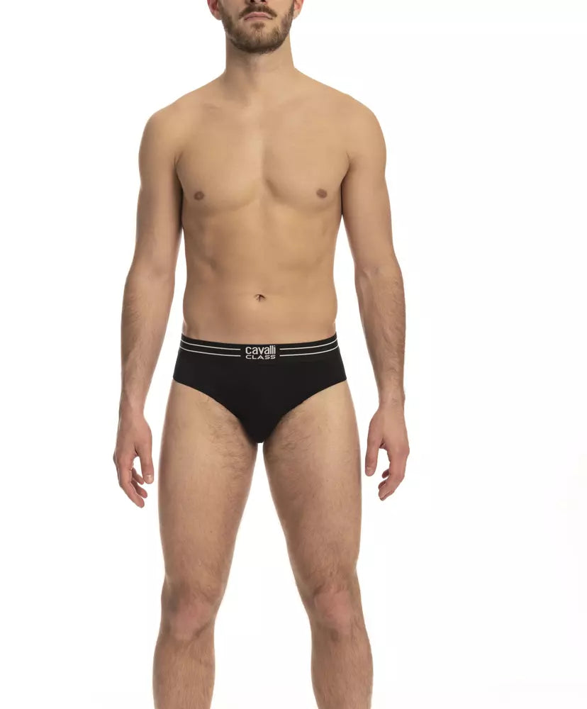 Black Cotton Men Underwear Set