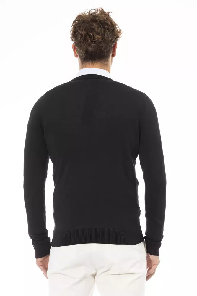 Black Modal Men's Sweater