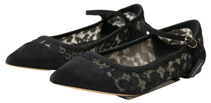 Elegant Black Lace Flats