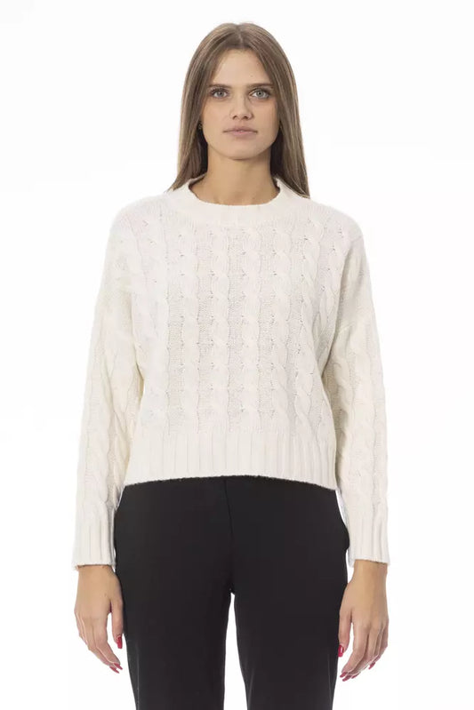 Beige Cashmere Women Sweater