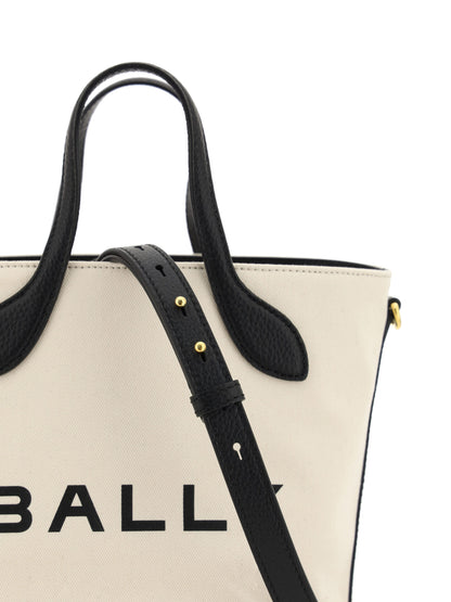 Elegant Monogram Bucket Bag in Black & White