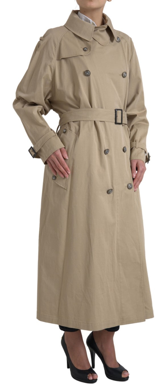 Elegant Double Breasted Trench Coat