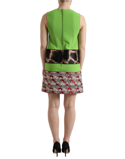 Chic Apple Green Shift Dress