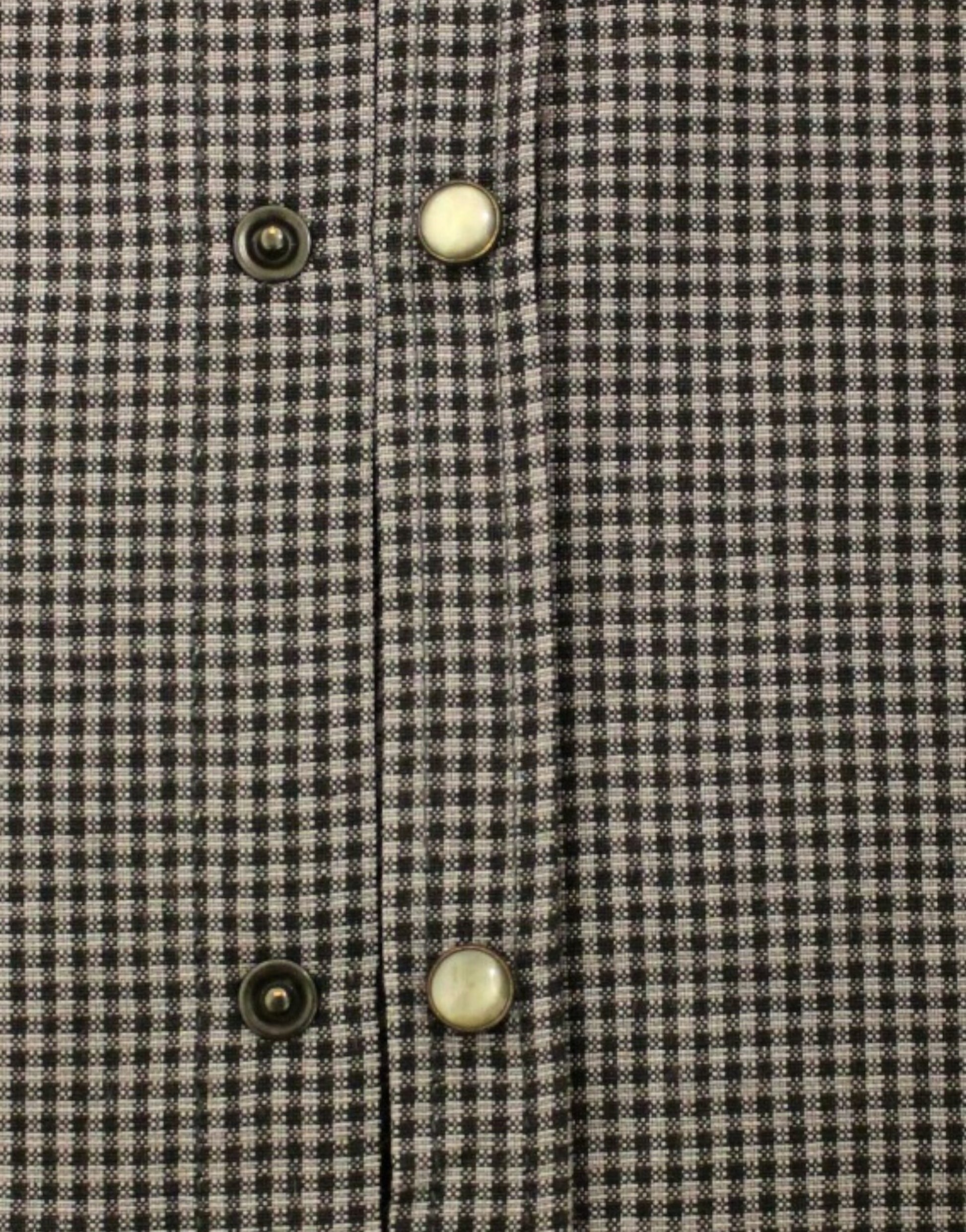 Chic Gray Checked Casual Linen Blend Shirt