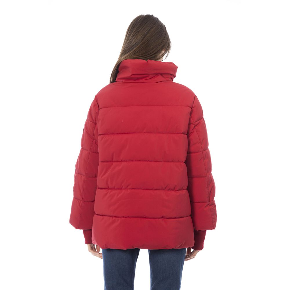 Red Polyamide Women Jacket