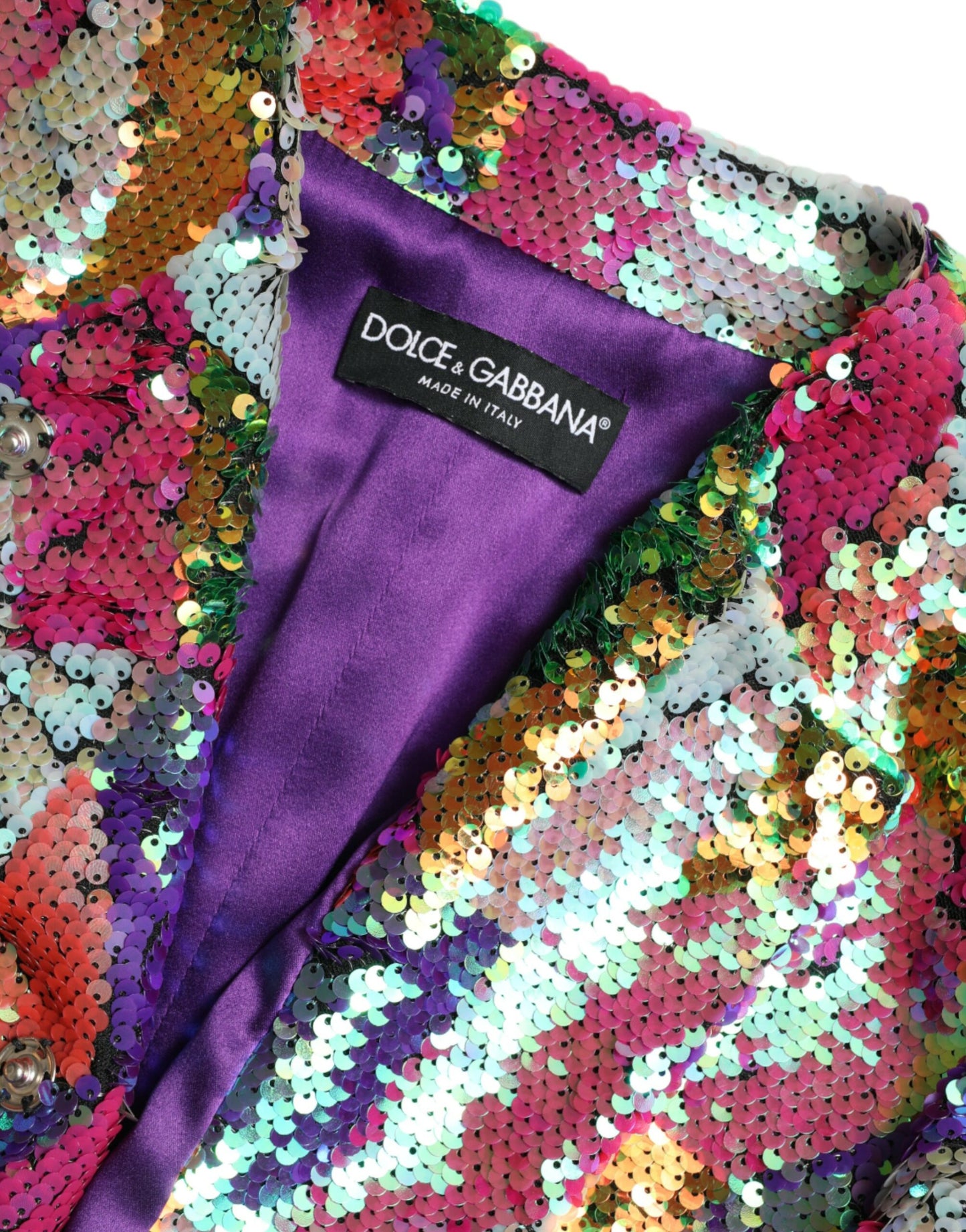 Multicolor Sequined Long Jacket