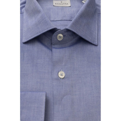 Light Blue Cotton Men Shirt