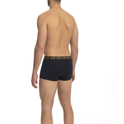 Blue Cotton Men Underwear Trunk