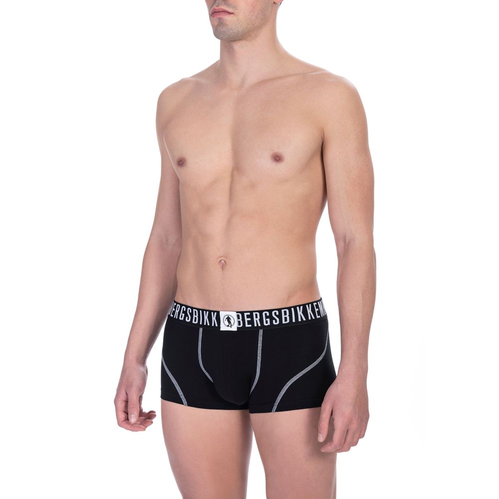 Black Cotton Men's Trunk Underwear