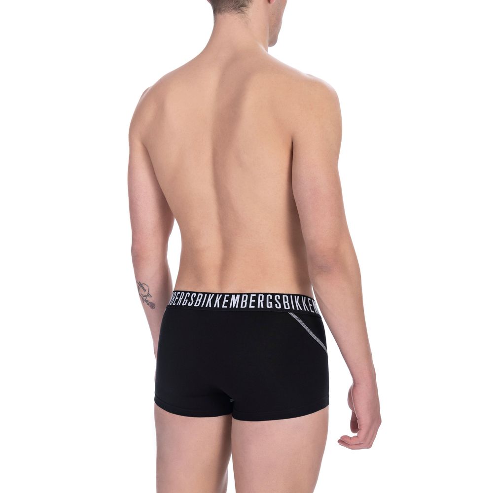 Black Cotton Men's Trunk Underwear