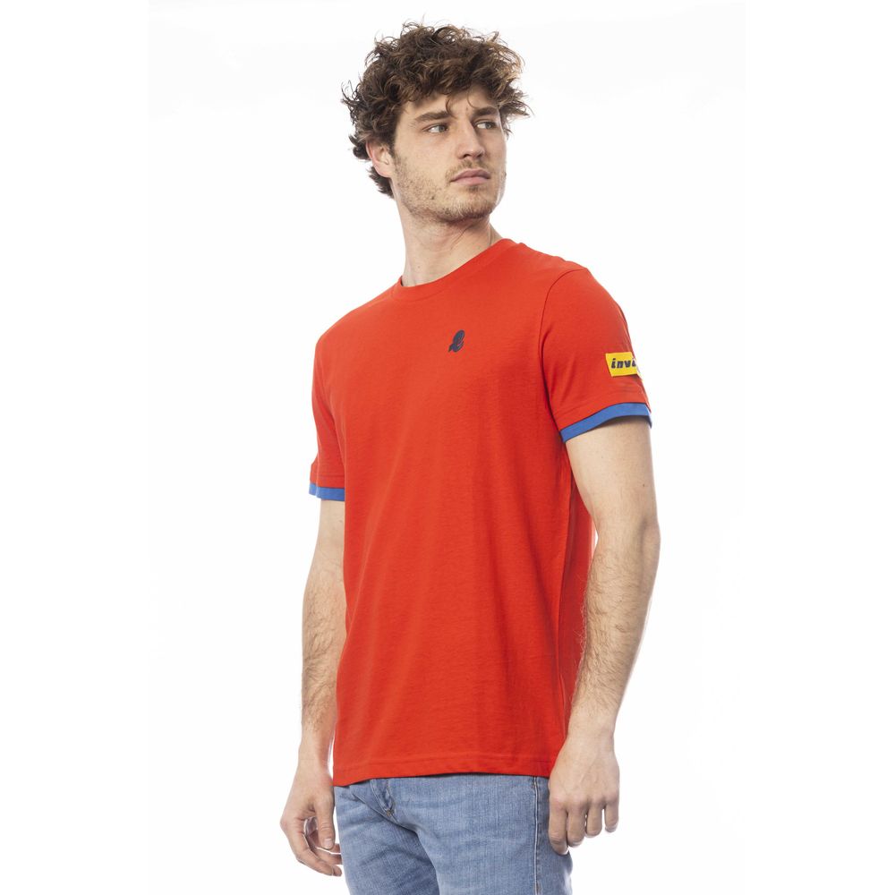 Red Cotton Men T-Shirt