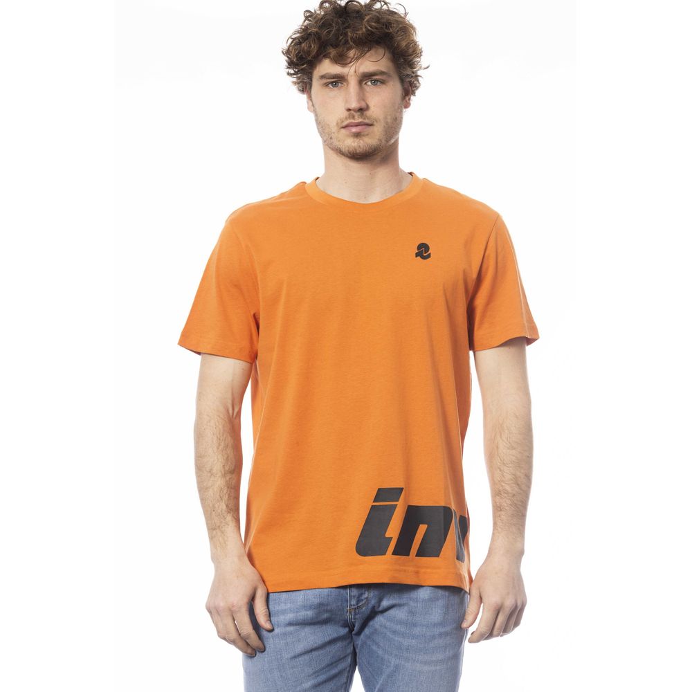 Orange Cotton Men T-Shirt