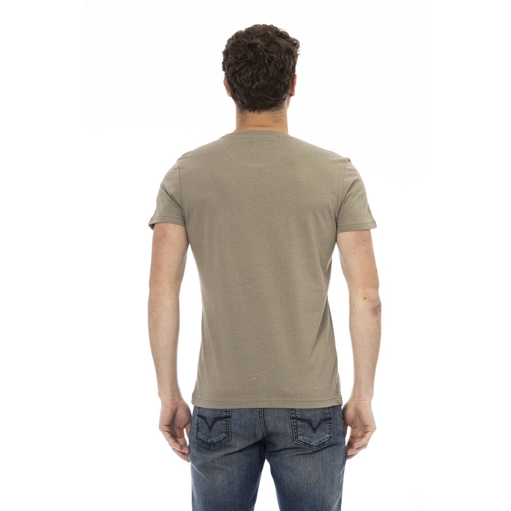 Green Cotton Men T-Shirt