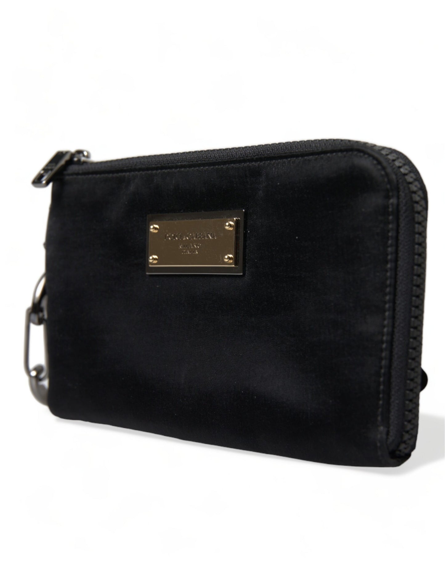 Chic Nylon-Leather Designer Pouch