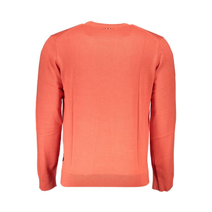 Red Cotton Men Sweater