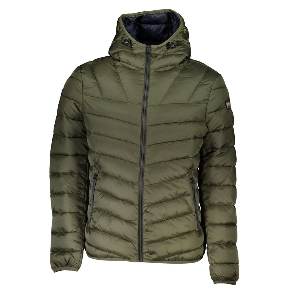 Green Polyamide Men Jacket