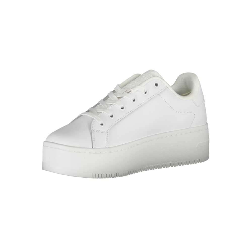 White Polyester Sneaker