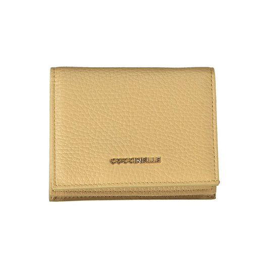 Beige Leather Wallet