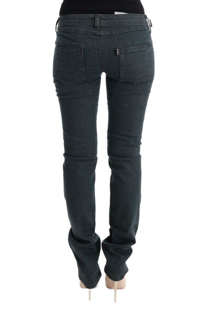 Chic Superslim Gray Cotton Jeans