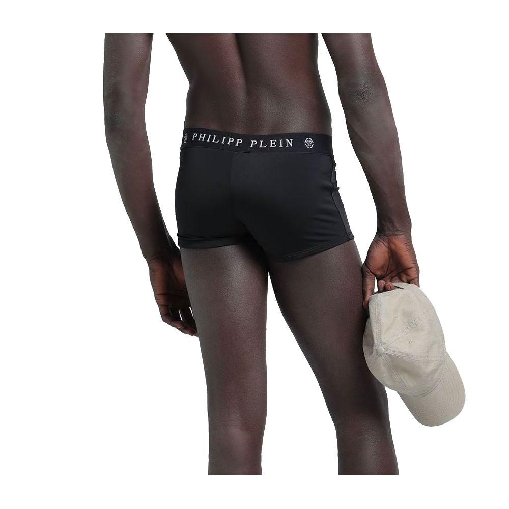 Black Polyamide Men's Swimwear